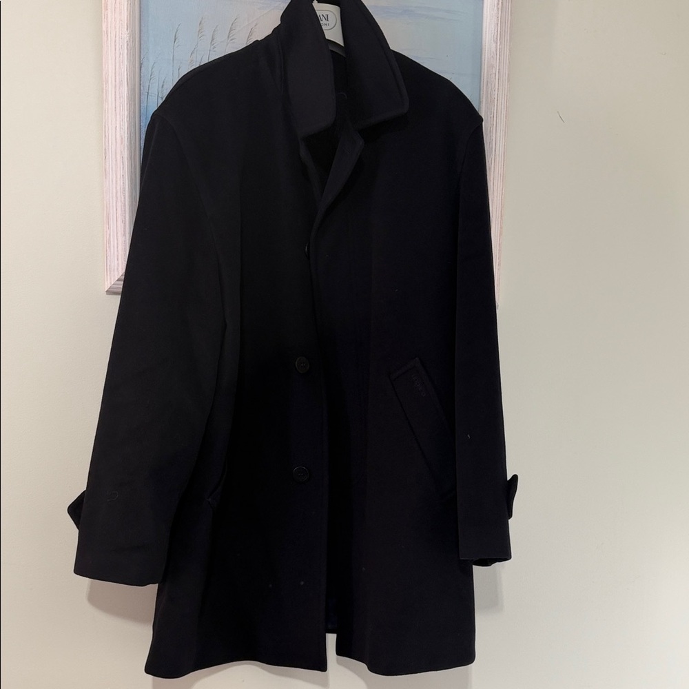 Emanuel Ungaro Men's navy  Trench Coat Italy 50